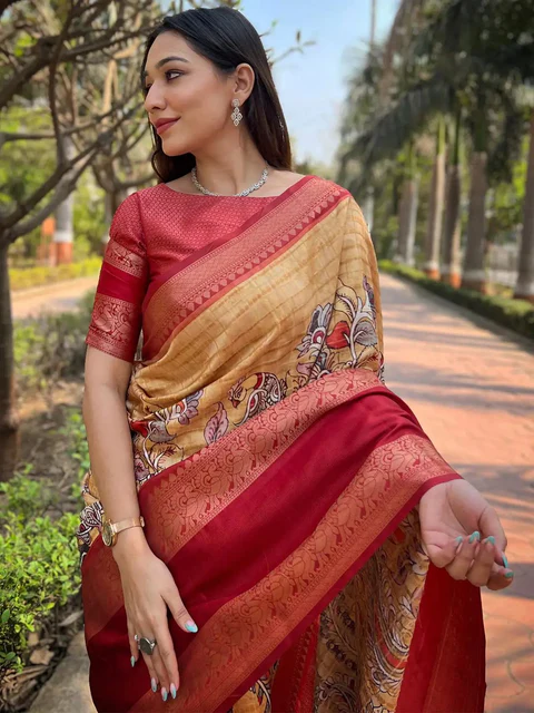 Festive Sky Blue Chiffon Saree — Embellished Chiffon