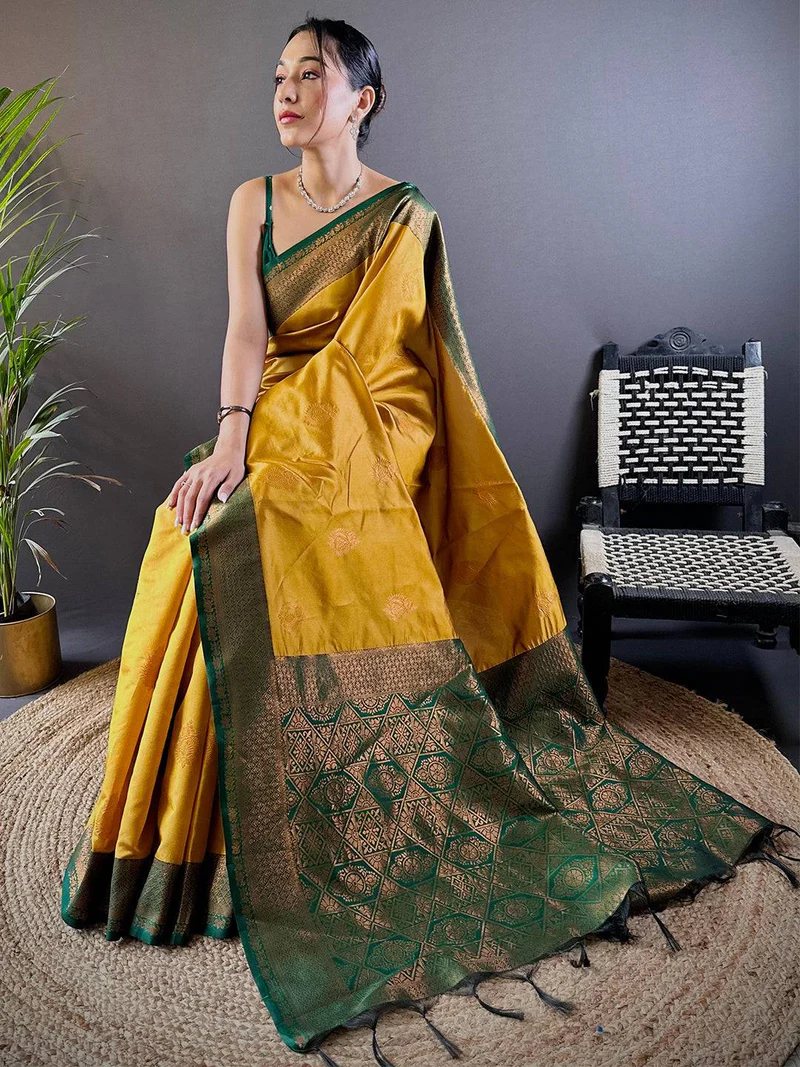 Premium Grey Georgette Saree — Satin Georgette