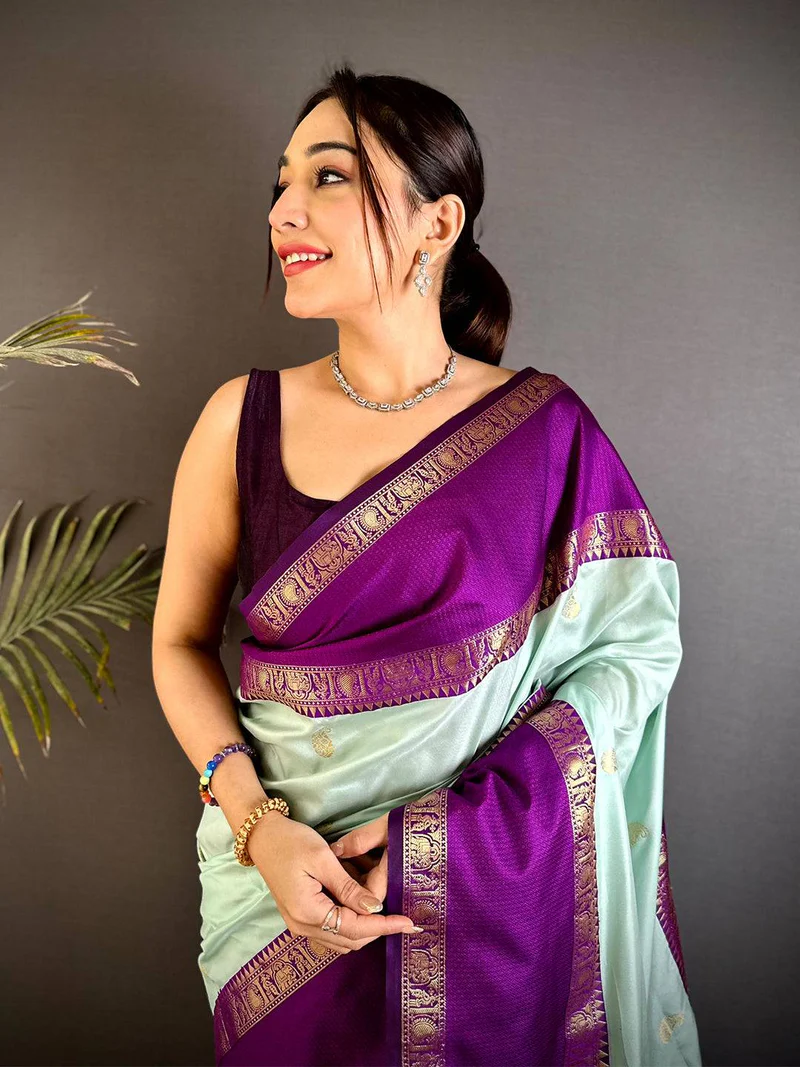 Timeless Wine & Gold Bridal Silk Saree — Kanjivaram Bridal Silk