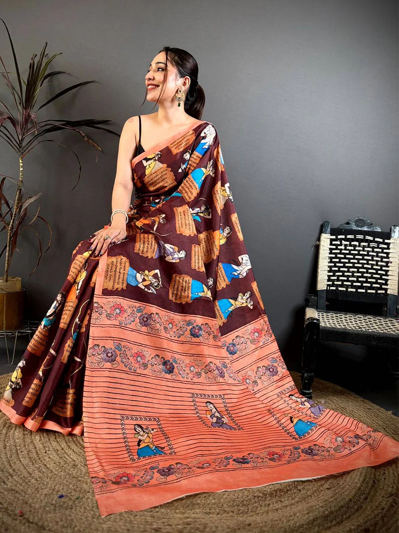 Radiant Deep Maroon Bridal Silk Saree — Kanjivaram Bridal Silk