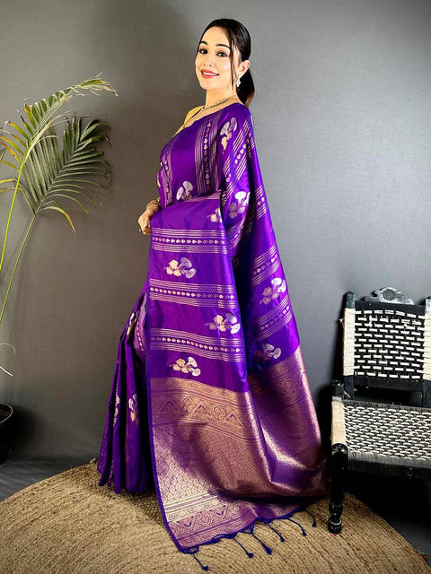 Traditional Crimson Bridal Silk Saree — Kanjivaram Bridal Silk