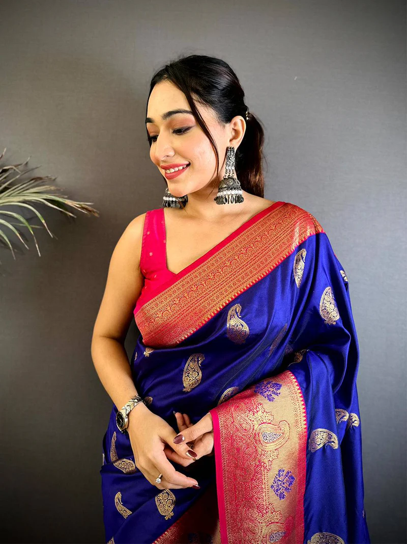 Exquisite Off-White Linen Saree — Pure Linen