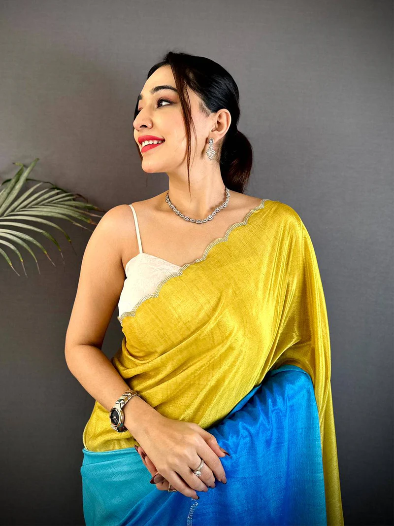 Handwoven Pastel Pink Organza Saree — Embroidered Organza