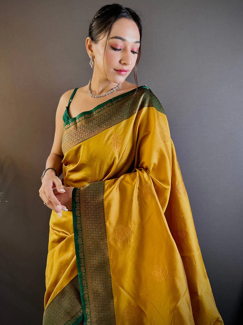 Stunning Grey Linen Saree — Jute Linen