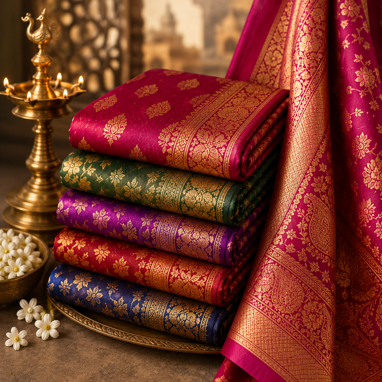 Banarasi Silk Sarees — Magizh Clothes