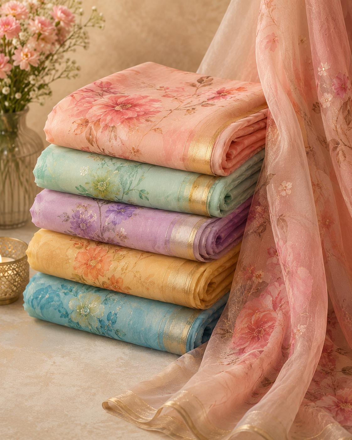 Chiffon Sarees — Magizh Clothes