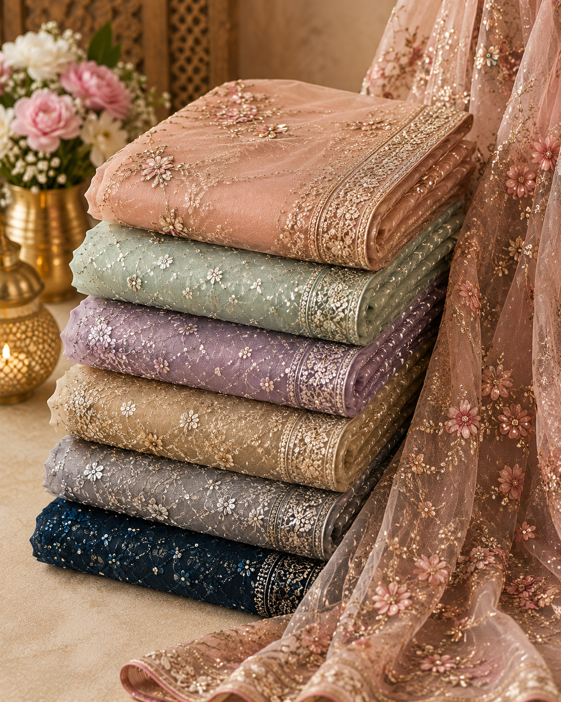 Net & Designer Sarees — Magizh Clothes