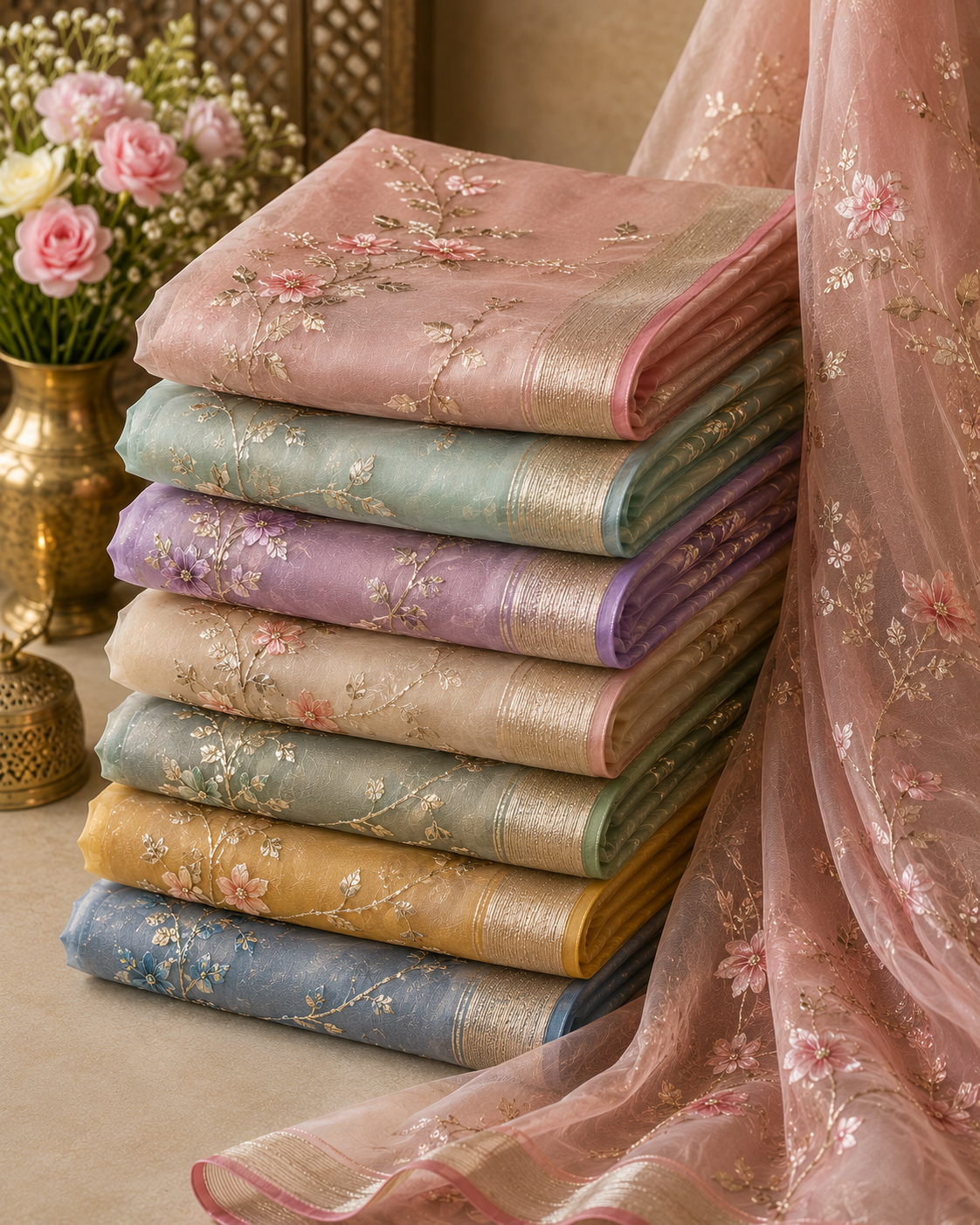 Organza Sarees — Magizh Clothes