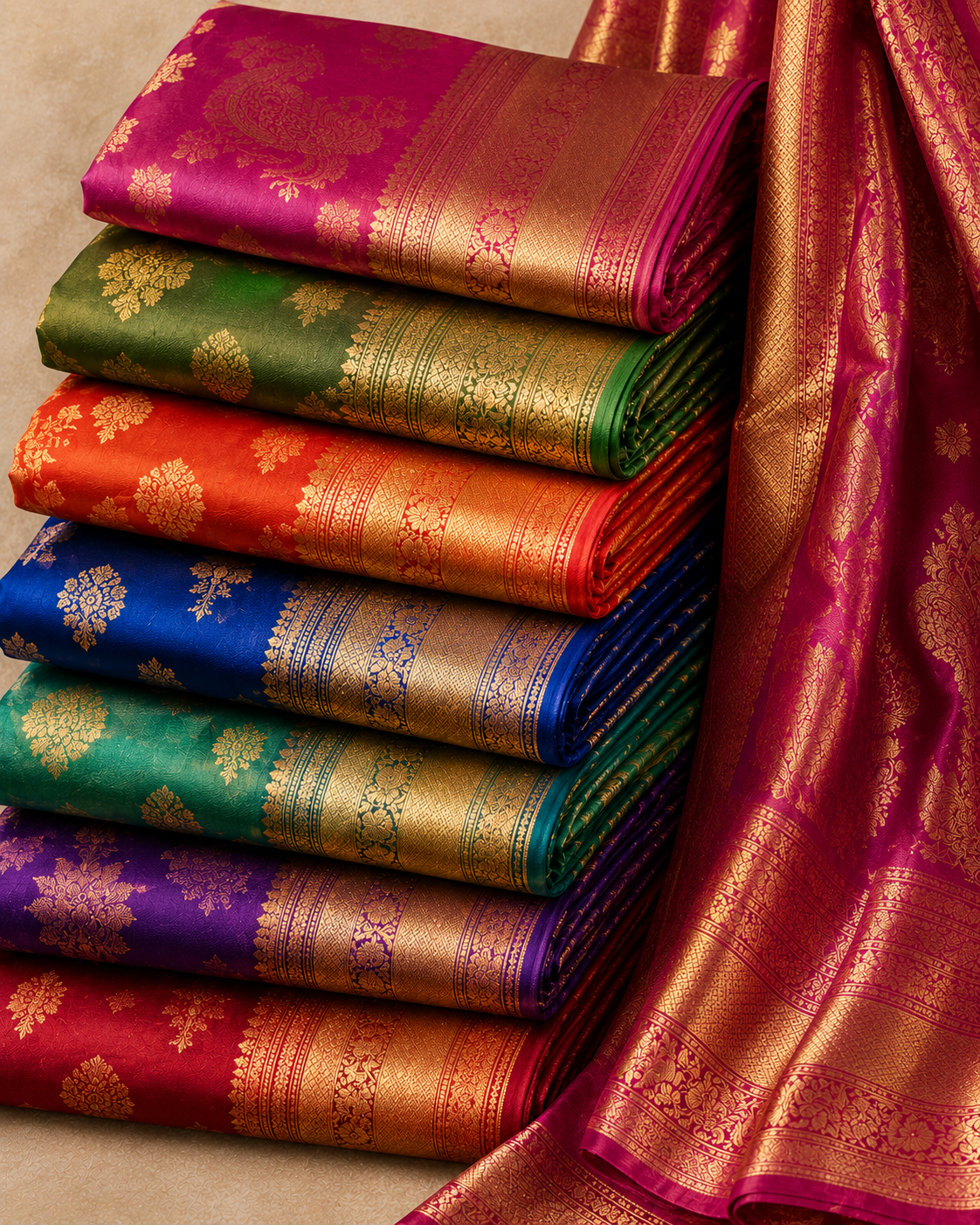 Kanjivaram Silk Sarees — Magizh Clothes