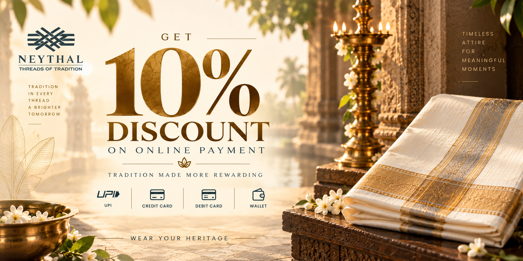 Neythal — dhoti, veshti & kurta combo collection banner