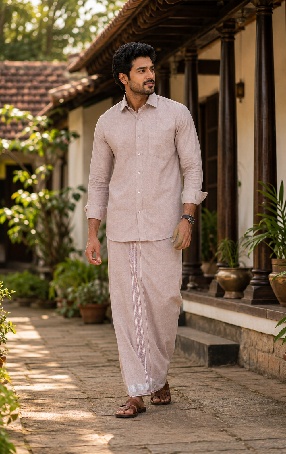 Vaibhava Tissue Combo - Red Wine Color — silk type tissue