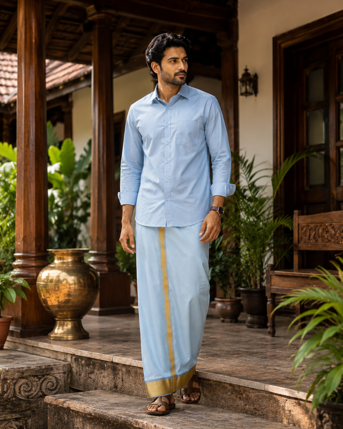 Art Silk Combo - Lite Sky Blue