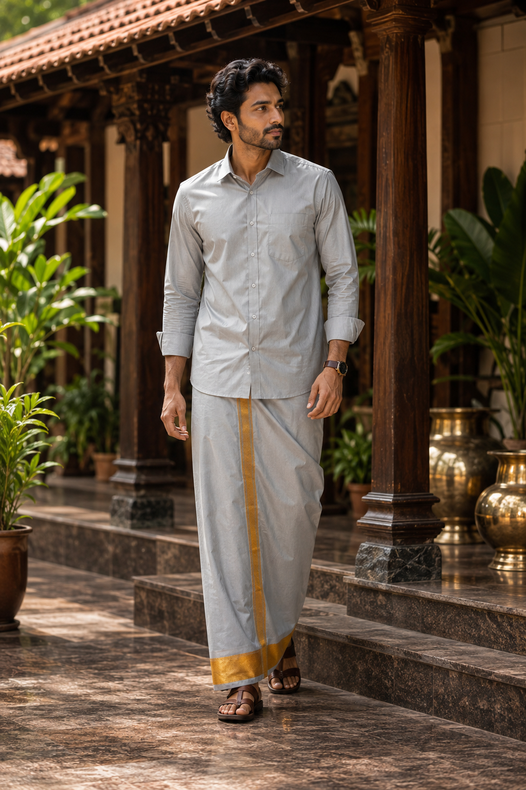 Art Silk Combo - lite Grey